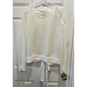 LC Lauren Conrad Runway Collection Lace Open Back Sweater  XL  Holiday Party‎